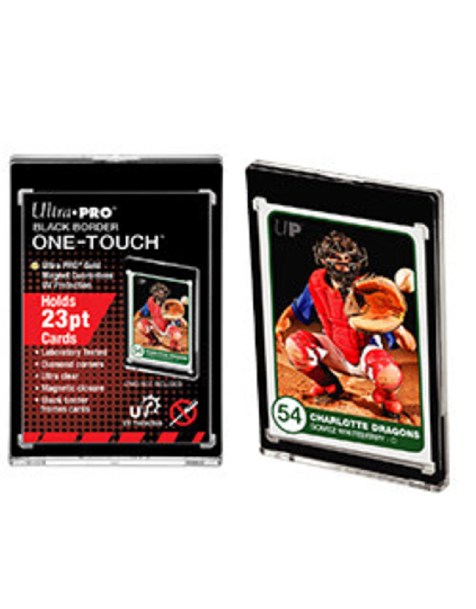 ultra pro One-Touch Magnetic Card Holder (23pt, Black Bordered)