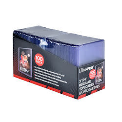 ultra pro Standard Toploader With Sleeves (3x4, 100ct)