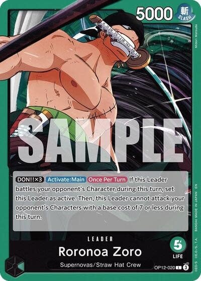 Roronoa Zoro (020) - OP12-020 (Normal, L)