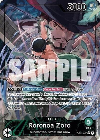 Roronoa Zoro (020) (Alternate Art) - OP12-020 (Foil, L)