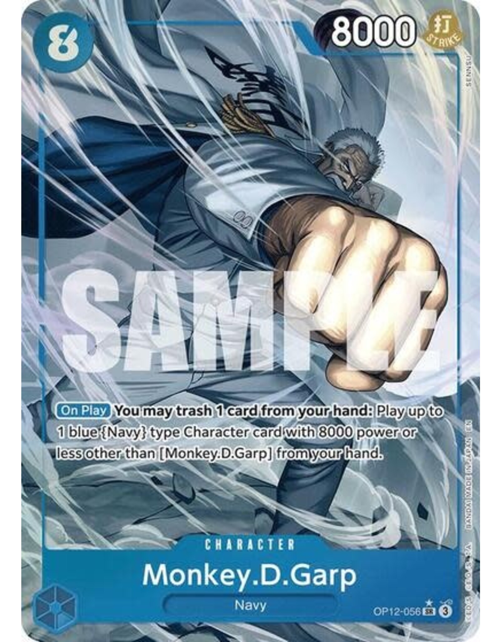Monkey.D.Garp (Alternate Art) - OP12-056 (Foil, SR)