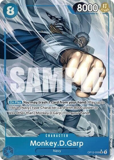 Monkey.D.Garp (Alternate Art) - OP12-056 (Foil, SR)