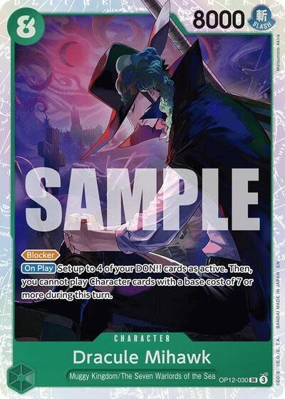 Dracule Mihawk - OP12-030 (Foil, SR)