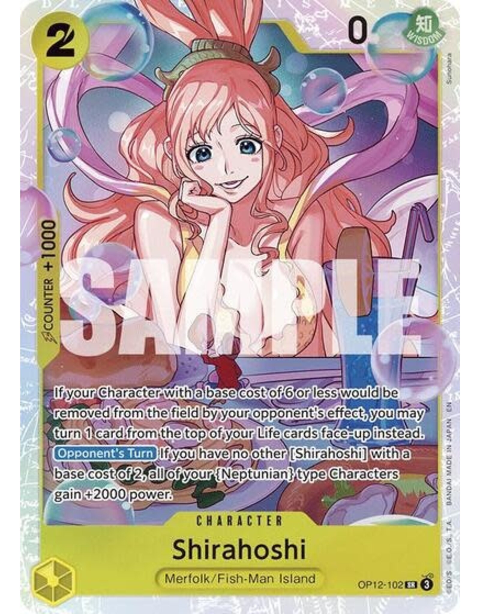 Shirahoshi - OP12-102 (Foil, SR)