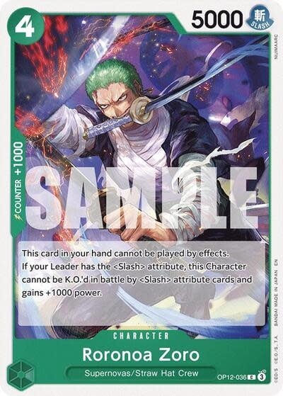 Roronoa Zoro (036) - OP12-036 (Normal, C)