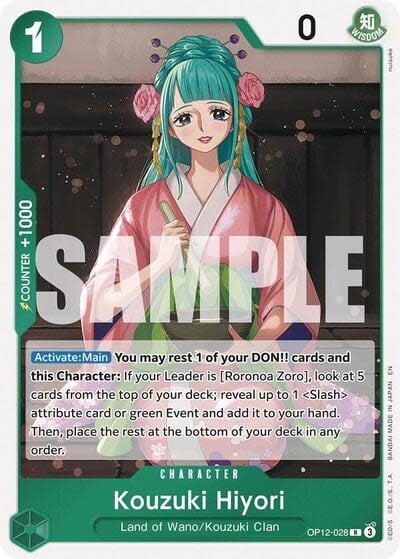 Kouzuki Hiyori - OP12-028 (Foil, R)