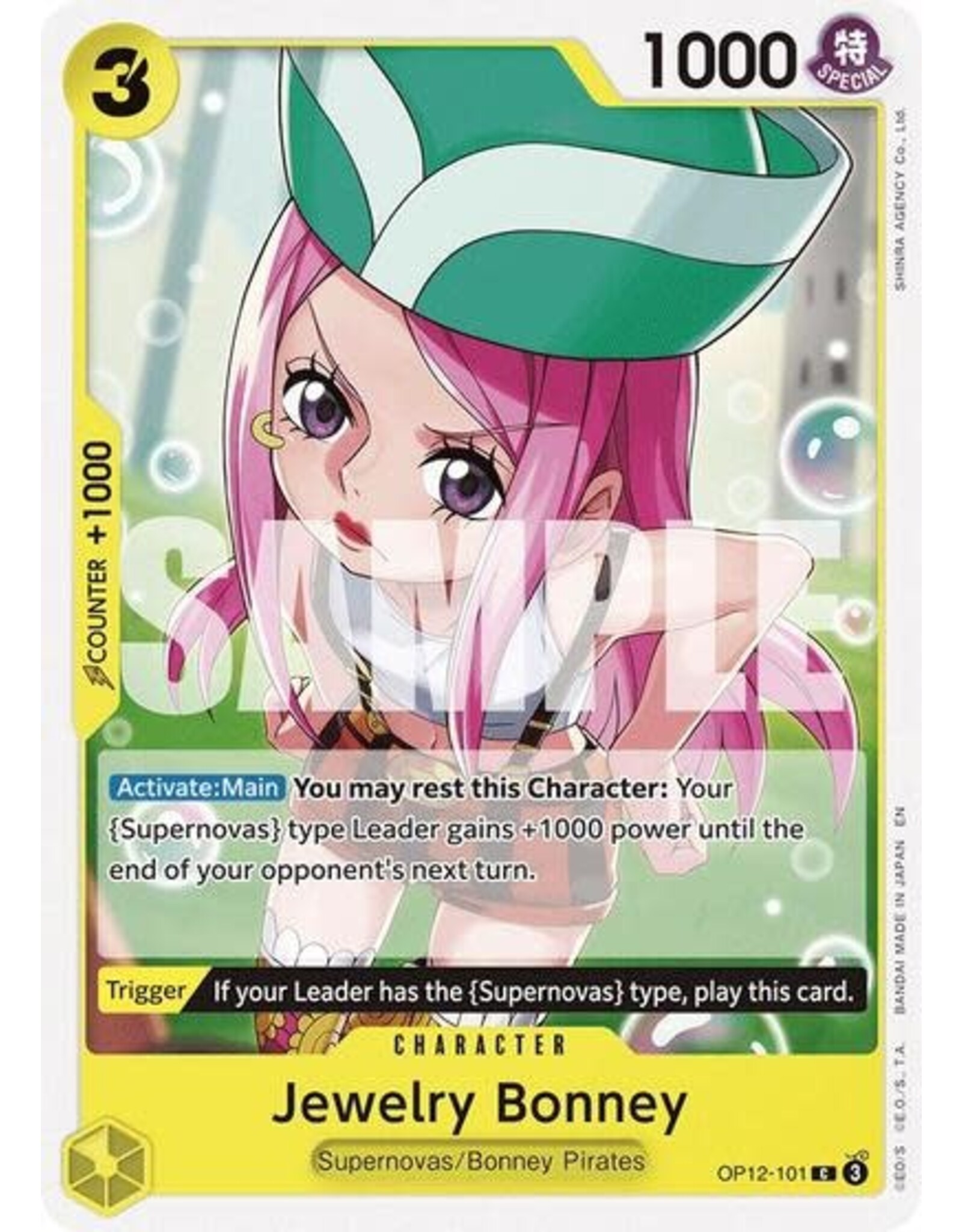 Jewelry Bonney (101) - OP12-101 (Normal, C)