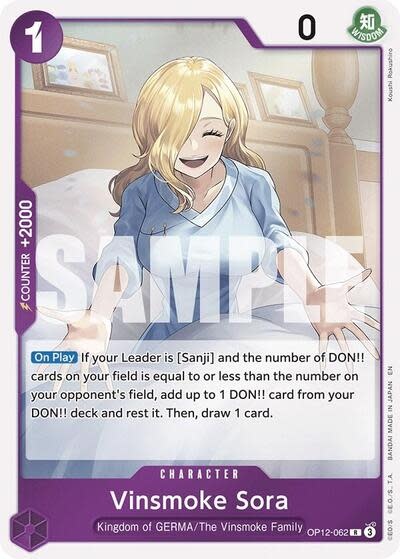 Vinsmoke Sora - OP12-062 (Foil, R)