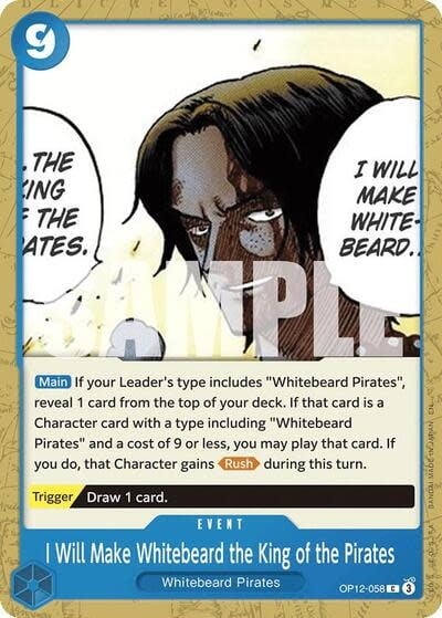 I Will Make Whitebeard the King of the Pirates - OP12-058 (Normal, C)