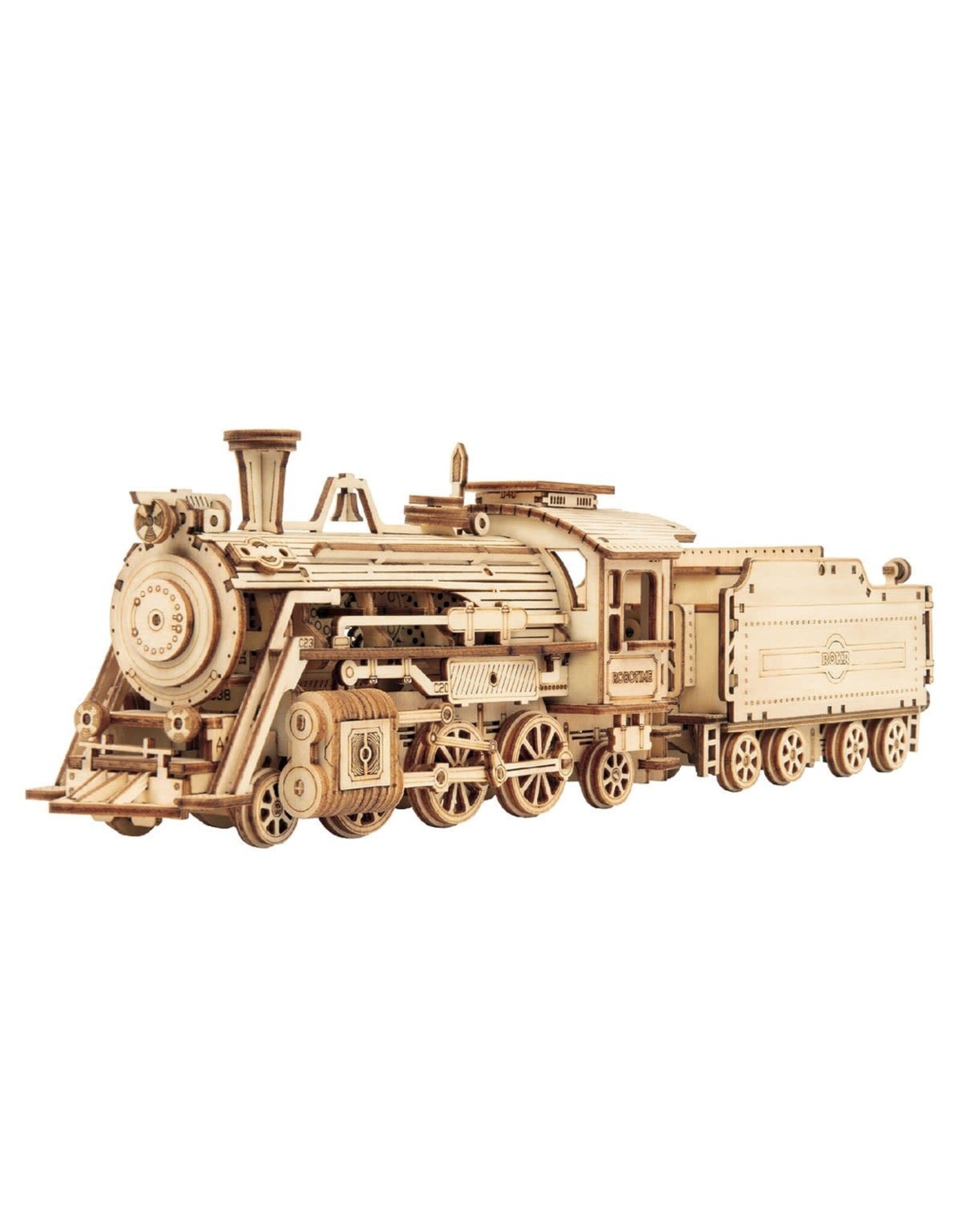 ROKR Steam Express Train Wooden Model Kit