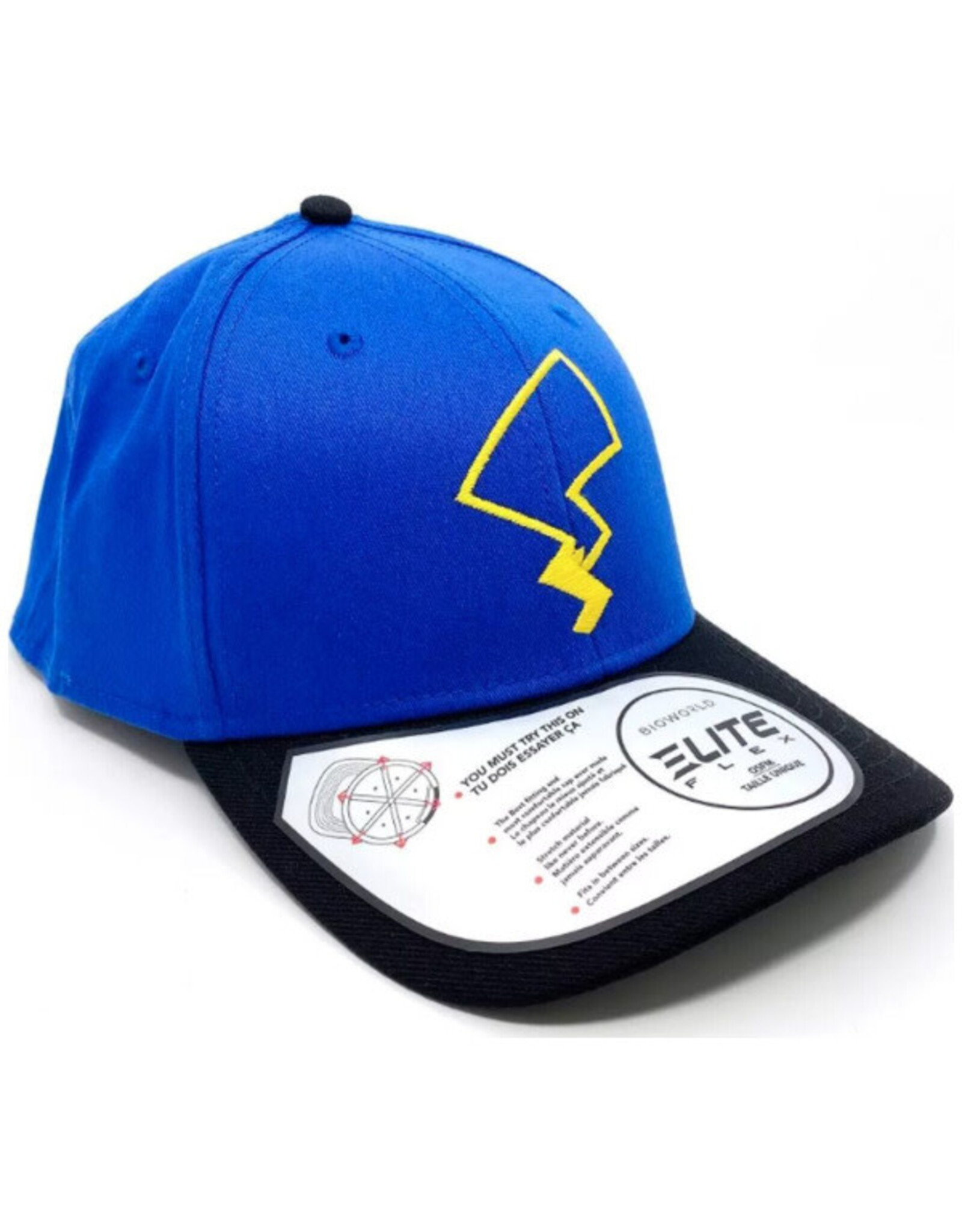 Pokemon:  Snapback Hat - Pikachu Lightning Bolt Flex Fit