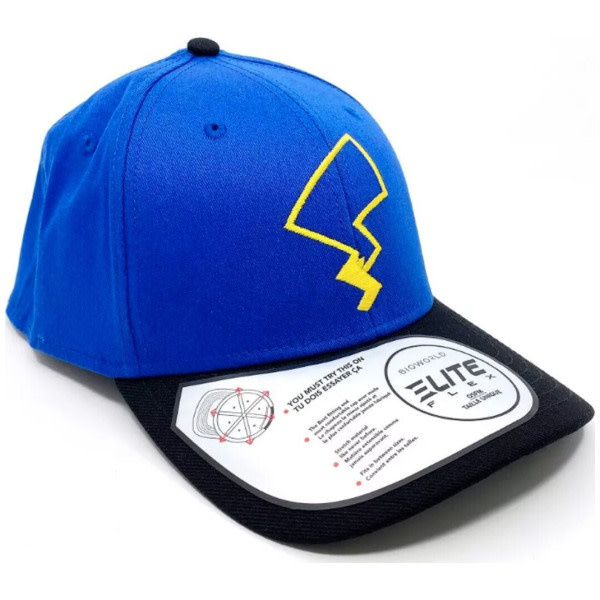 Pokemon:  Snapback Hat - Pikachu Lightning Bolt Flex Fit