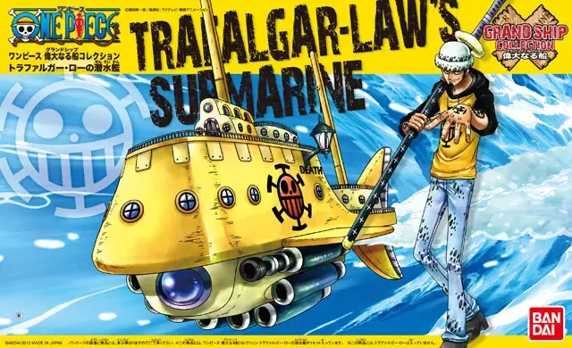 Bandai Hobby One Piece: Grand Ship Collection - Trafalgar Law's Submarine Plastic Model Kit