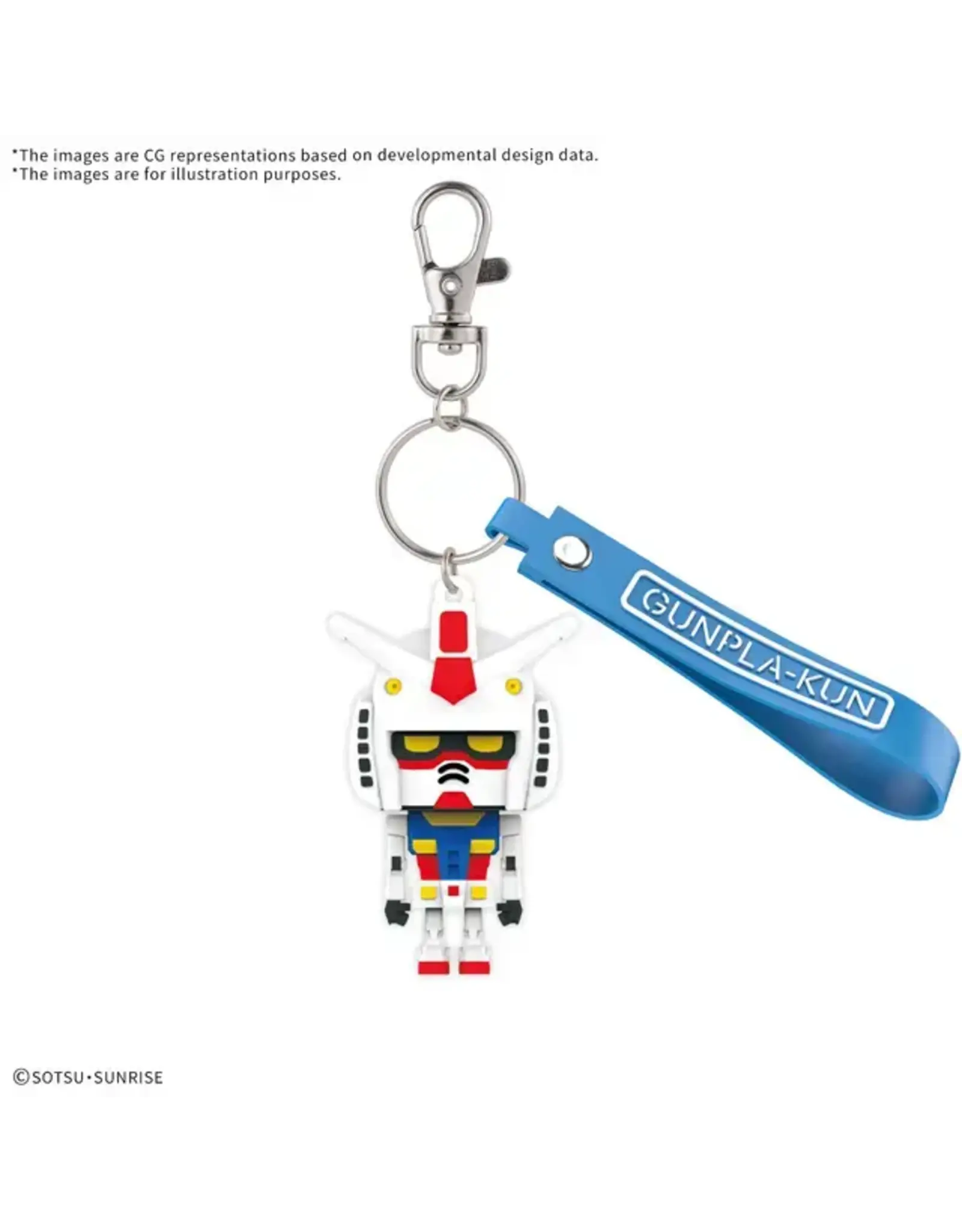 Bandai Hobby Gunpla-kun 3D Rubber Mascot Keychain