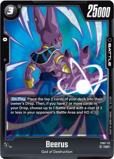 Beerus - FB07-112 (Normal, Uncommon)