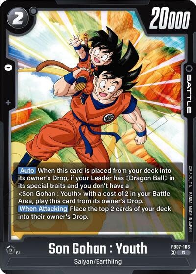 Son Gohan : Youth - FB07-106 (Holofoil, Rare)