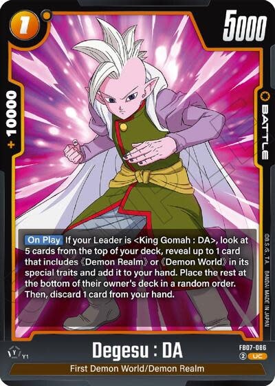 Degesu : DA - FB07-086 (Normal, Uncommon)