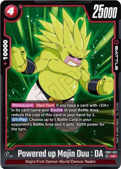 Powered up Majin Duu : DA - FB07-022 (Normal, Uncommon)