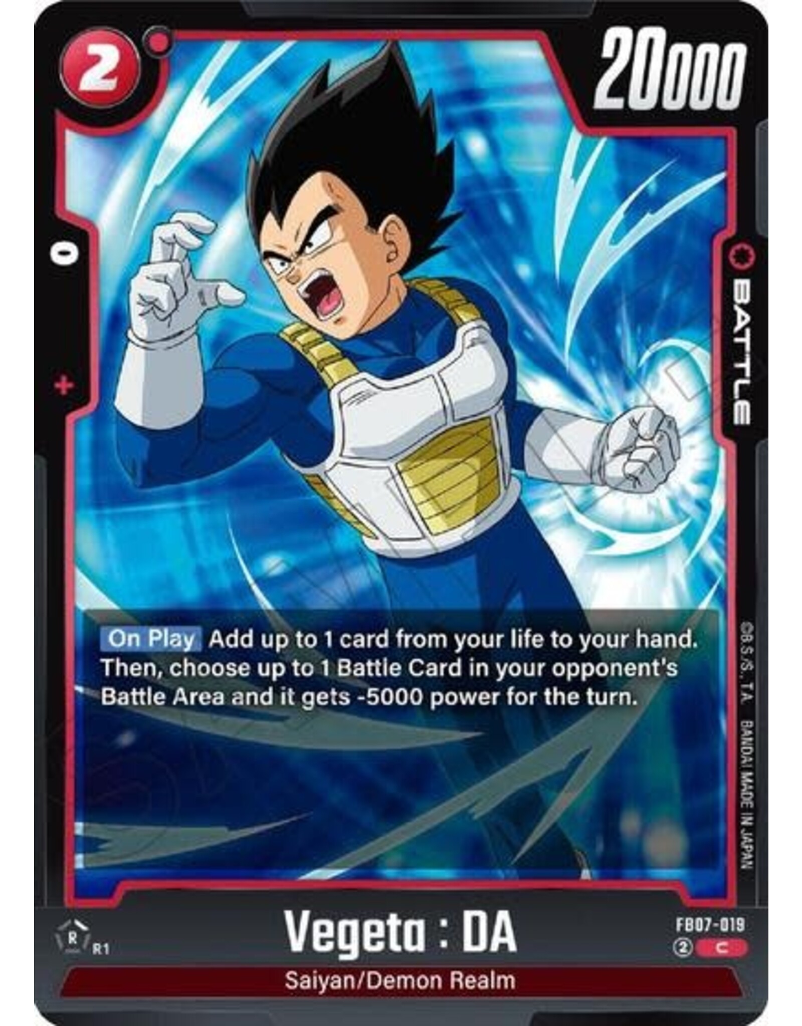 Vegeta : DA - FB07-019 (Normal, Common)