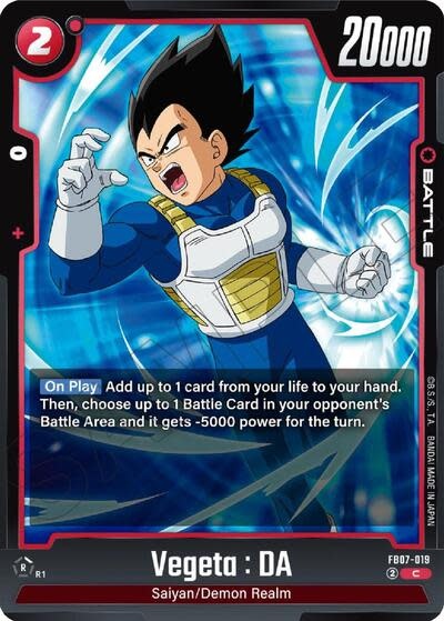 Vegeta : DA - FB07-019 (Normal, Common)