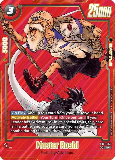 Master Roshi (Alternate Art) - SB01-050 (Holofoil, Rare)