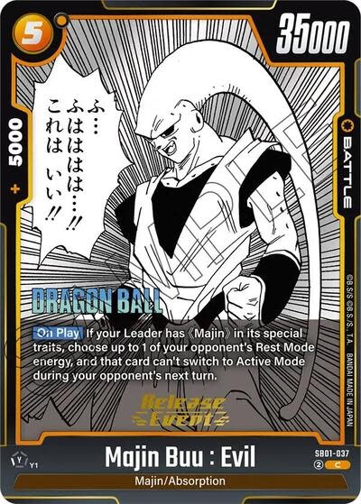 Majin Buu : Evil - SB01-037 (Release Event) (Normal, Common)