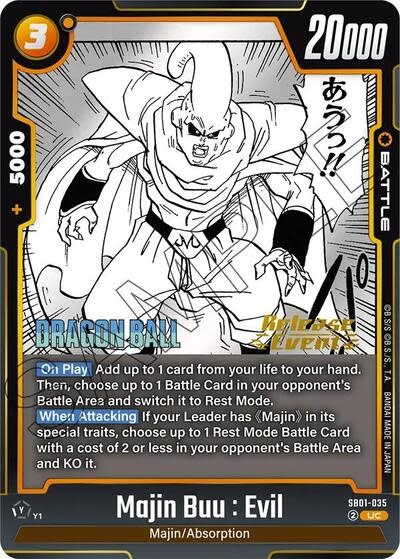 Majin Buu : Evil - SB01-035 (Release Event) (Normal, Uncommon)