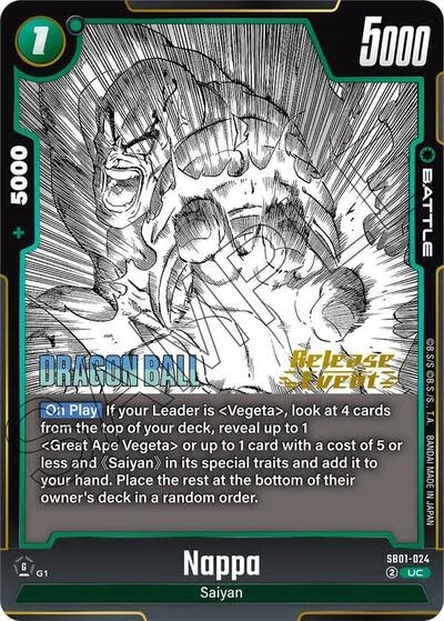 Nappa (Release Event) - SB01-024 (Normal, Uncommon)