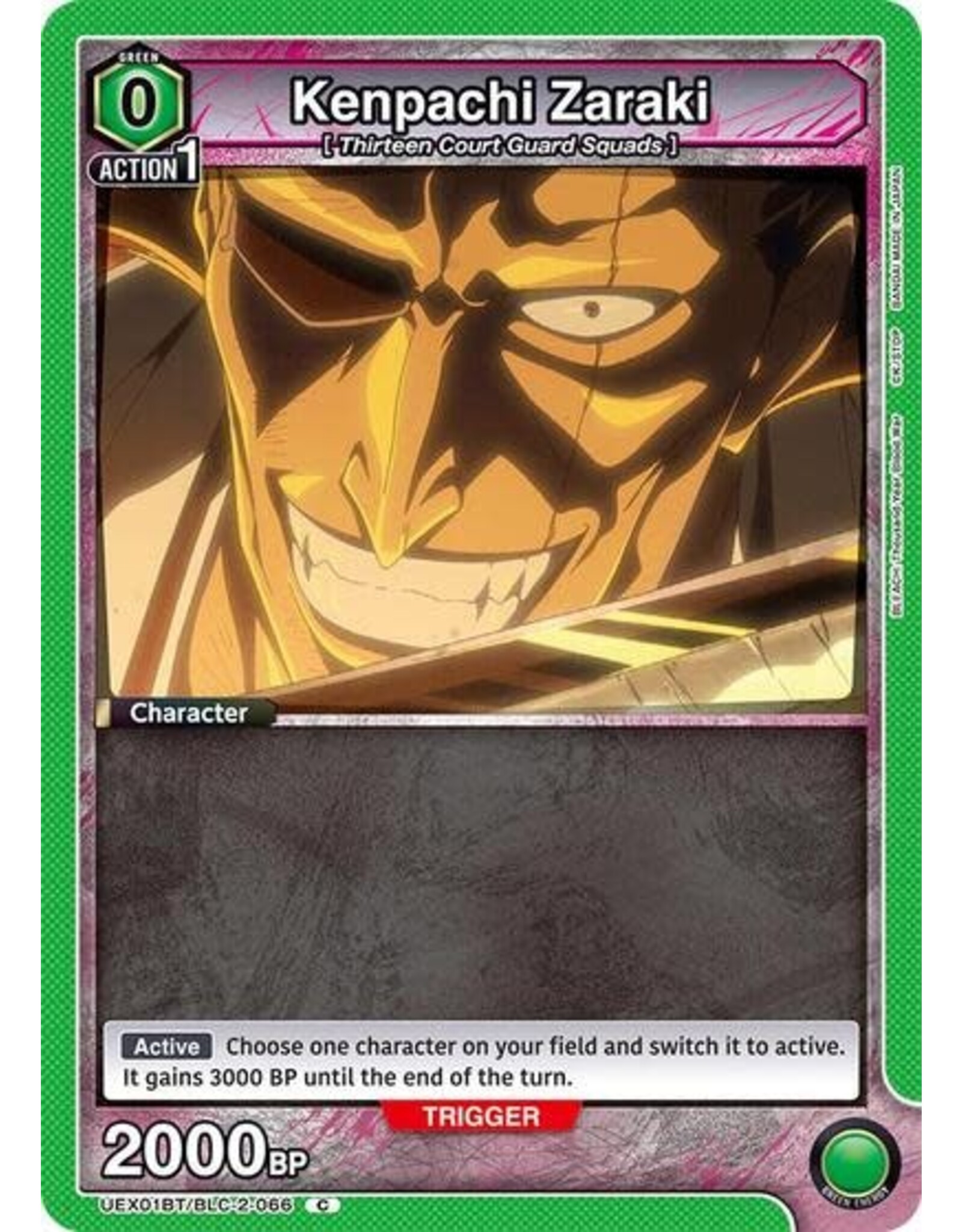 Kenpachi Zaraki (Box Topper Foil) - UEX01BT/BLC-2-066 (Foil, Common)