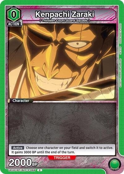 Kenpachi Zaraki (Box Topper Foil) - UEX01BT/BLC-2-066 (Foil, Common)