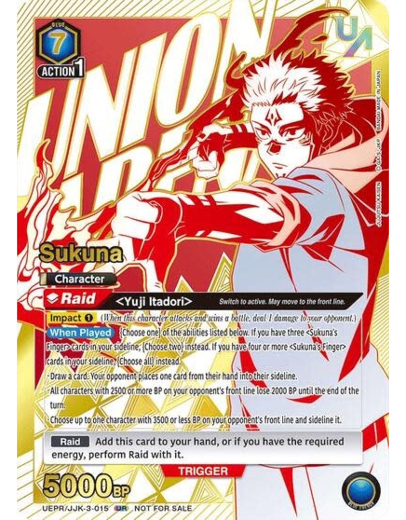 Sukuna - UEPR/JJK-3-015 (Foil, Union Rare)