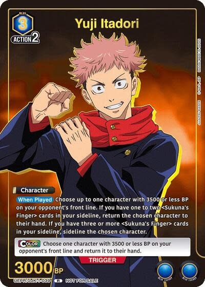 Yuji Itadori (039) (Gold) - UEPR/JJK-1-039 (Foil, Rare)