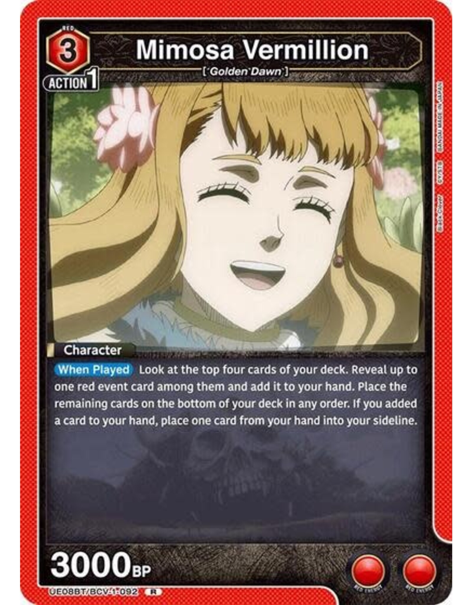 Mimosa Vermillion (092) - UE08BT/BCV-1-092 (Foil, Rare)