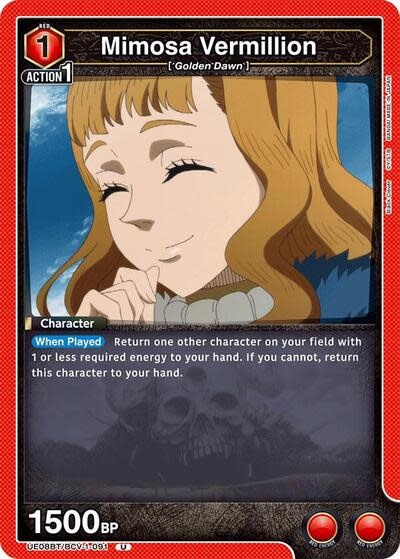 Mimosa Vermillion (091) - UE08BT/BCV-1-091 (Normal, Uncommon)