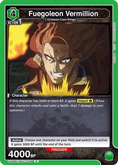 Fuegoleon Vermillion - UE08BT/BCV-1-039 (Foil, Rare)