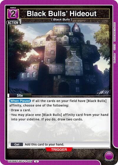 Black Bulls' Hideout - UE08BT/BCV-1-029 (Normal, Uncommon)