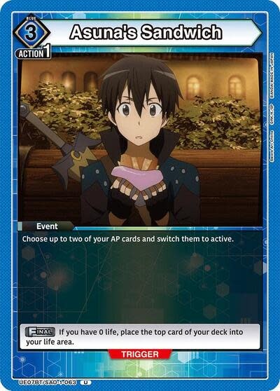 Asuna's Sandwich - UE07BT/SAO-1-063 (Normal, Uncommon)