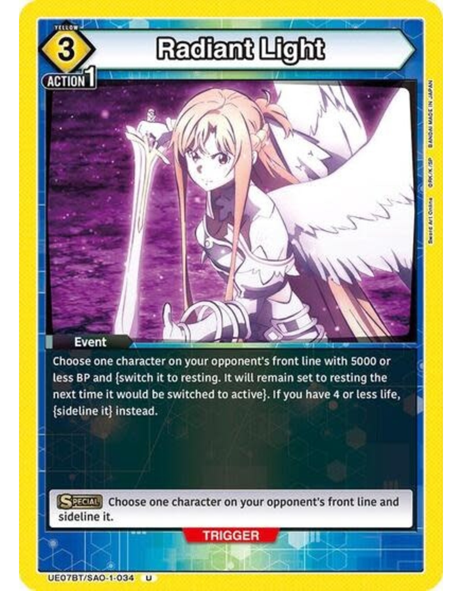 Radiant Light - UE07BT/SAO-1-034 (Normal, Uncommon)