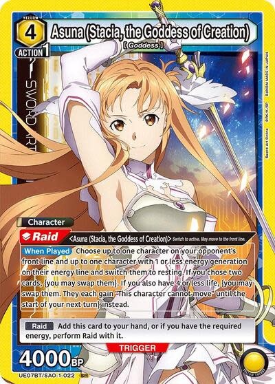 Asuna (Stacia, the Goddess of Creation) (022) - UE07BT/SAO-1-022 (Foil, Super Rare)