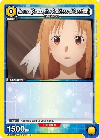 Asuna (Stacia, the Goddess of Creation) (019) - UE07BT/SAO-1-019 (Normal, Common)