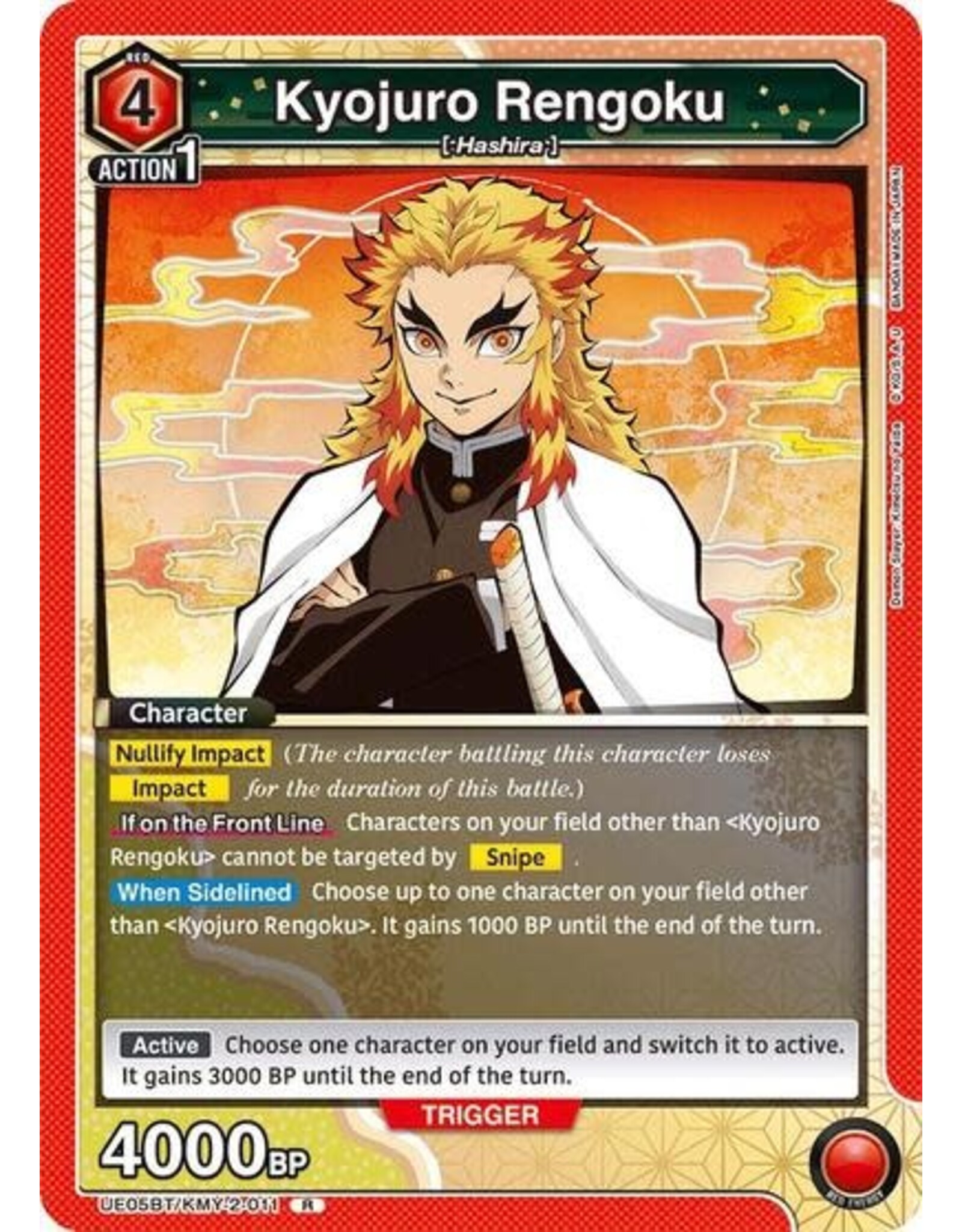 Kyojuro Rengoku (011) - UE05BT/KMY-2-011 (Foil, Rare)