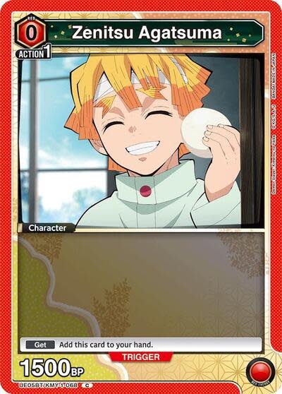 Zenitsu Agatsuma (068) (Box Topper Foil) - UE05BT/KMY-1-068 (Foil, Common)