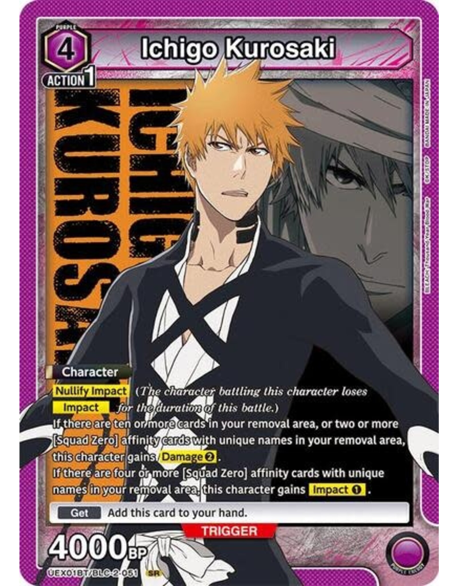 Ichigo Kurosaki (051) - UEX01BT/BLC-2-051 (Foil, Super Rare)