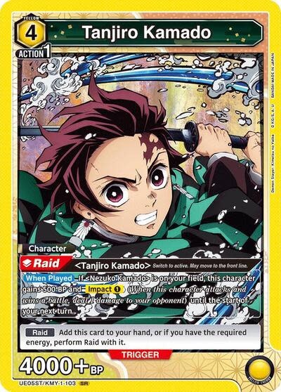 Tanjiro Kamado (103) - UE05ST/KMY-1-103 (Foil, Super Rare)