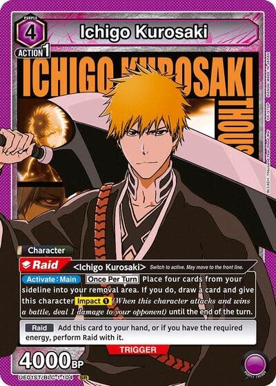 Ichigo Kurosaki (104) - UE01ST/BLC-1-104 (Normal, Super Rare)