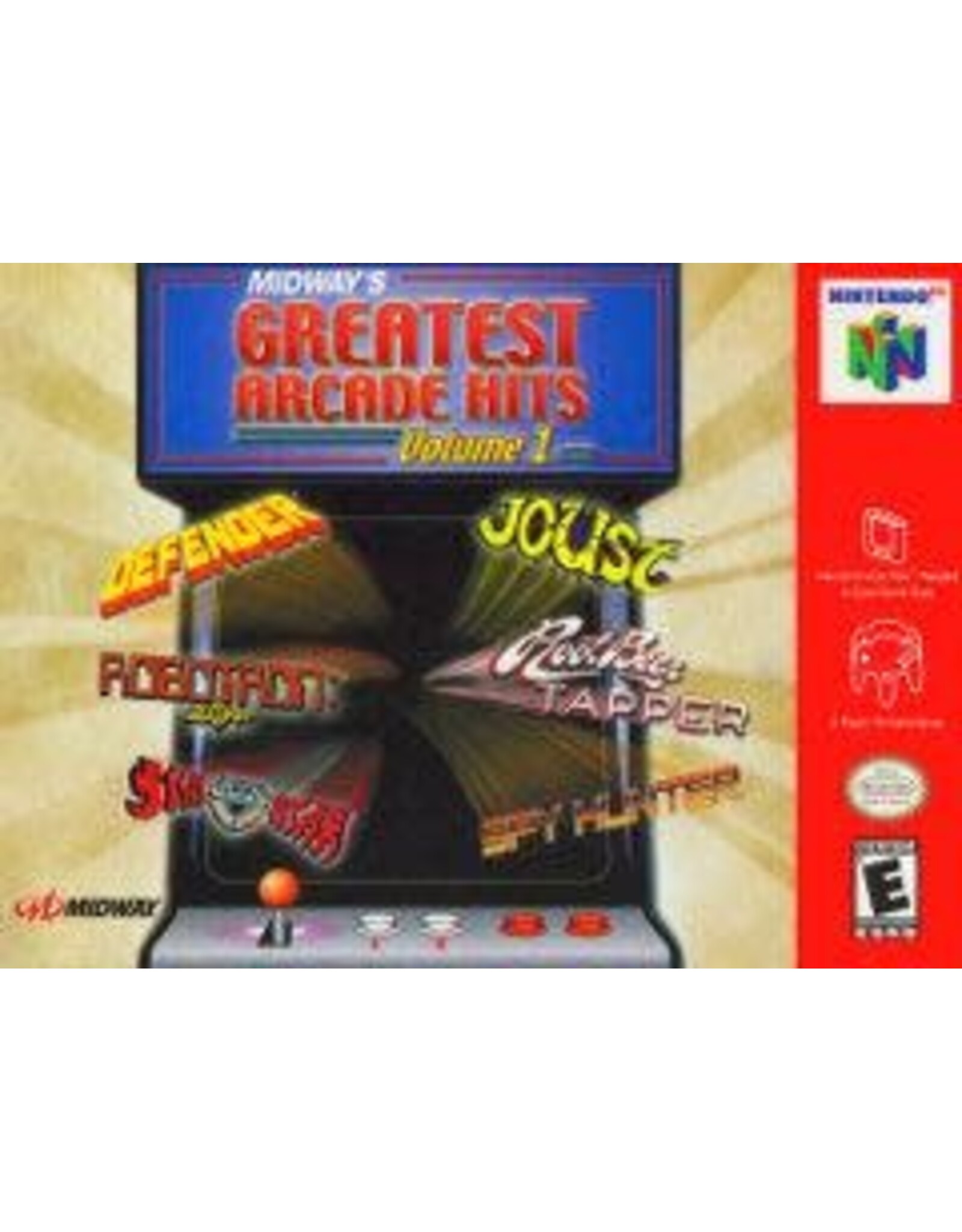 Nintendo Midway's Greatest Arcade Hits Vol. 1 (N64) [Cart Only]