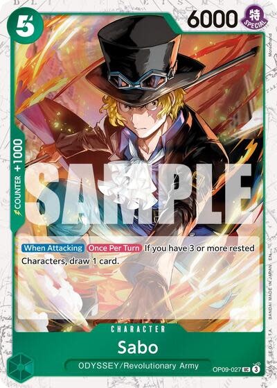 Sabo - OP09-027 (Pirate Foil) (Foil, UC)