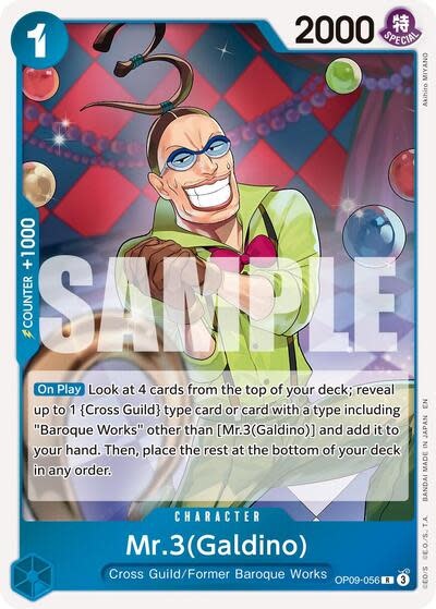 Mr.3(Galdino) - OP09-056 (Reprint) (Foil, R)