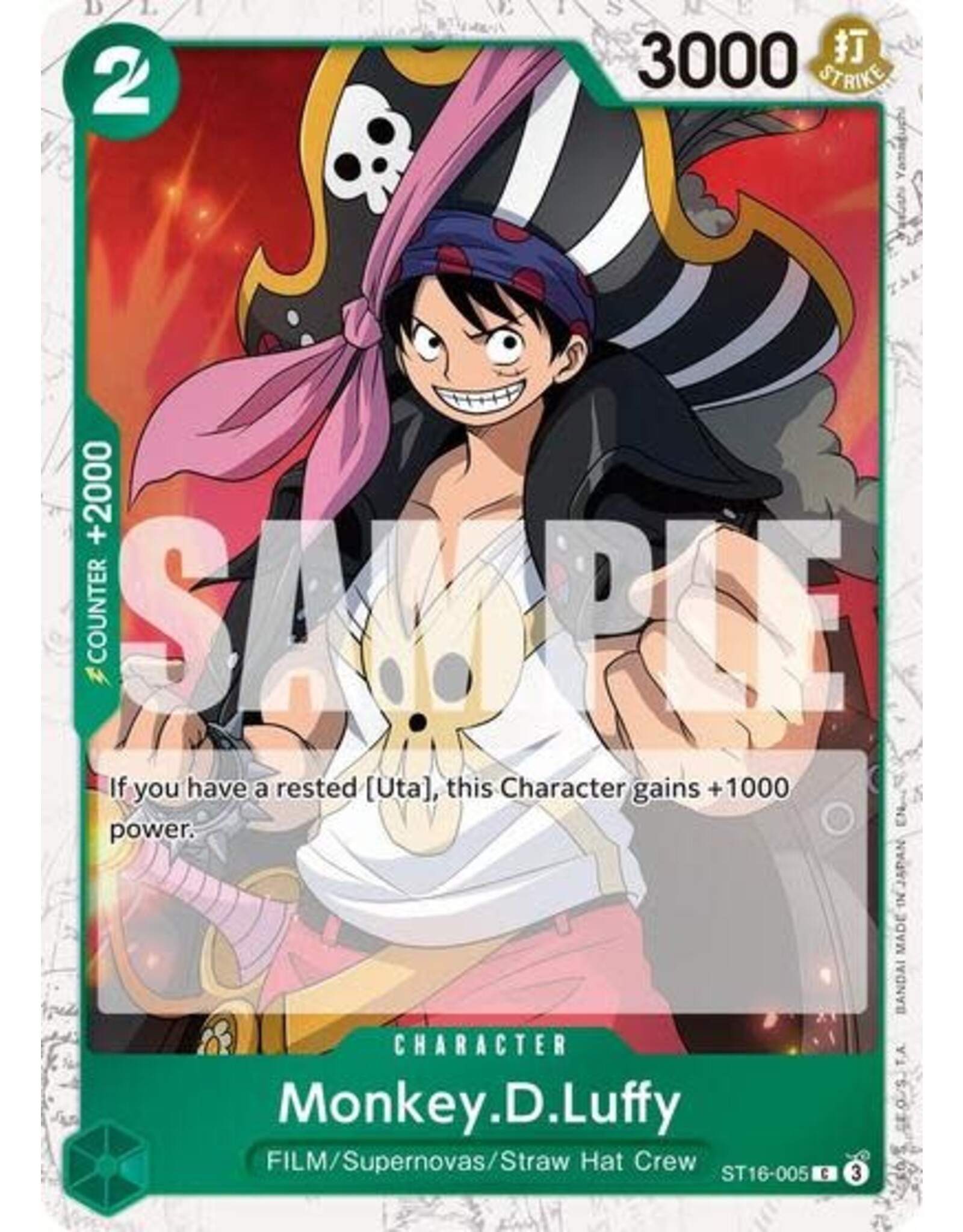 Monkey.D.Luffy - ST16-005 (Pirate Foil) (Foil, C)