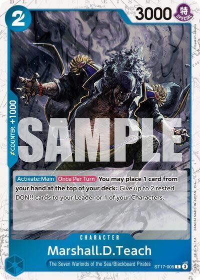 Marshall.D.Teach - ST17-005 (Pirate Foil) (Foil, C)